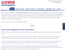 Tablet Screenshot of gather.de